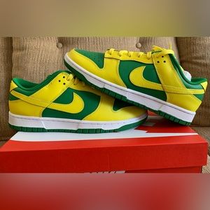 BNWT Men's Nike Dunk Low Retro BTTYS Oregon - SIZE 10 - Reverse Brazil Sneakers